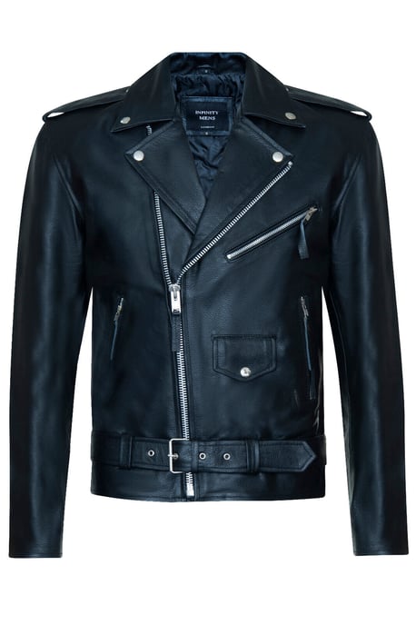 Men's Brando Red Indian Cowhide Jacket - Osasco