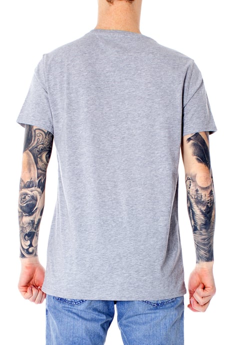Tommy Jeans Tee SS Flag Slim Fit Shirt Grijs - Image 2