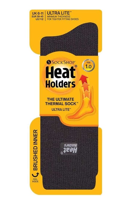 Heat Holders Lite - Mens 1.6 TOG Thermal Casual Socks 6-11 UK