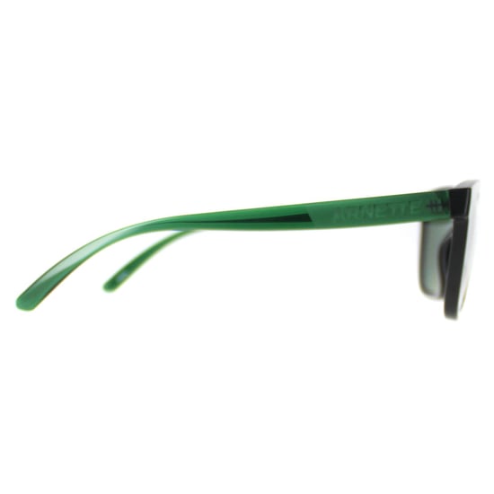 Arnette Rectangle Mens Black Dark Green Polarized AN4321 Lebowl