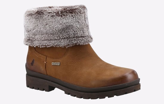 Hush Puppies Alice Leren Damesschoenen In Camelkleur - Image 2