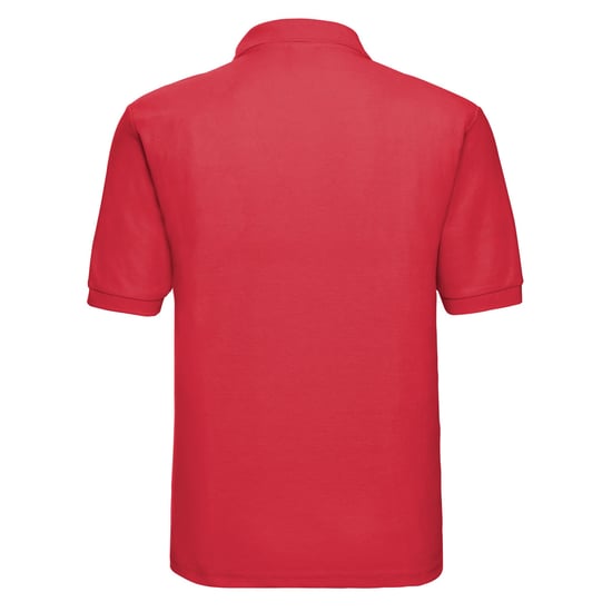 Russell Heren Polycotton Pique Poloshirt (Helder rood) - Image 2