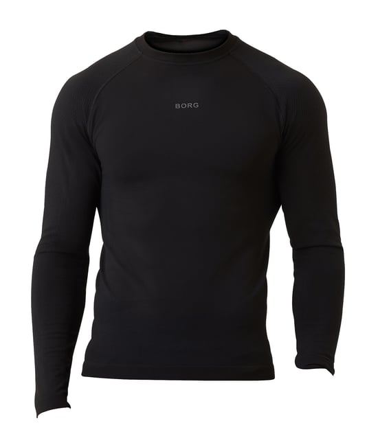 Björn Borg - Heren Seamless Hardloop Longsleeve T-Shirt - Zwart - Image 1