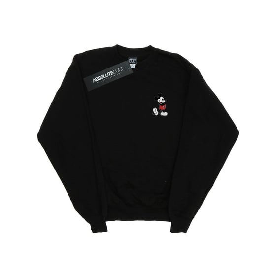 Disney Heren Mickey Mouse Kickin Retro Borst Sweatshirt (Zwart) - Image 1