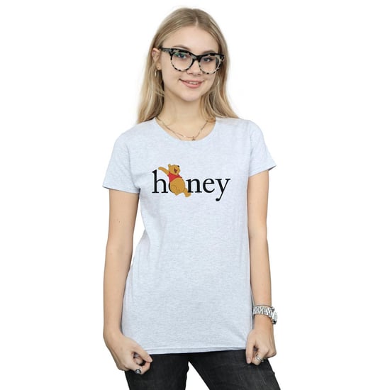 Disney Womens/Ladies Winnie The Pooh Honey Cotton T-Shirt (Sports Grey)