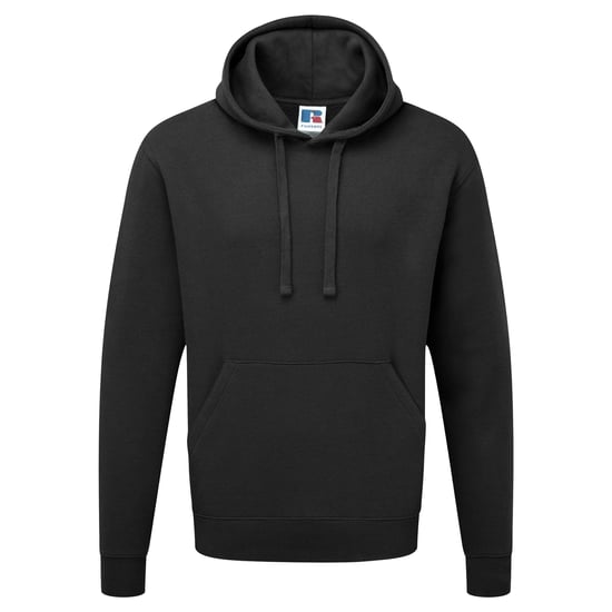 Russell Heren Authentieke Hooded Sweatshirt / Hoodie (Zwart) - Image 1