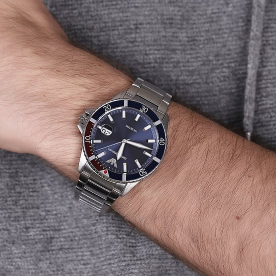Emporio Armani Diver Men's Silver Watch AR11339