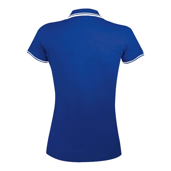 SOLS Dames/Dames Pasadena Poloshirt (Koningsblauw/Wit) - Image 2