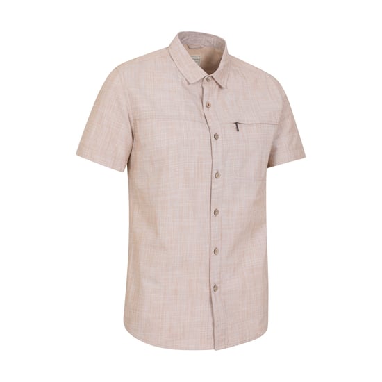 Mountain Warehouse Heren Kokosnoot Slub Overhemd met Korte Mouwen (Geel) - Image 6