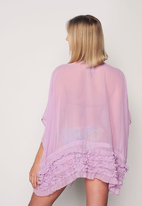 Herita Kimono met Ruches - Roze - Image 4