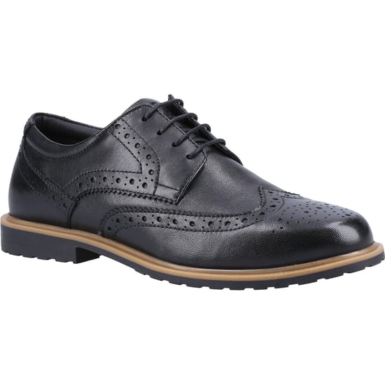 Hush Puppies Meisjes Verity Leren Brogues (Zwart/Tan) - Image 3