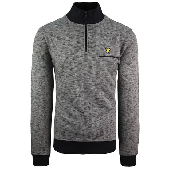 Lyle & Scott Space Dye Heren Donkergrijze Trui - Image 1