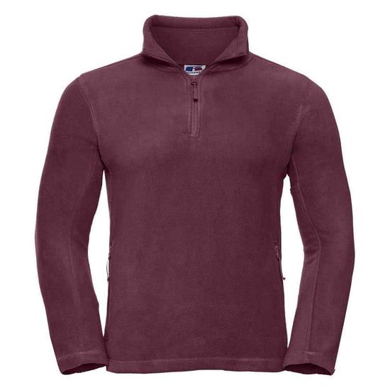 Russell Heren Ritssluiting Outdoor Fleece Top (Bourgondië) - Image 1