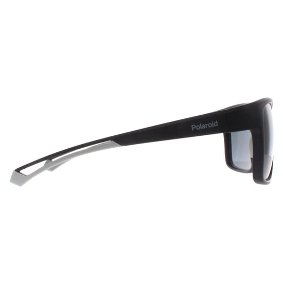 Polaroid Rectangle Mens Matte Black Grey Polarized High Contrast PLD 7052/S