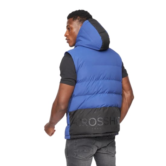 Crosshatch Heren Kremlins Gilet met reliëf (Blauw) - Image 2