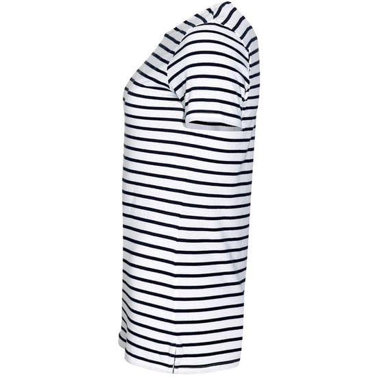 SOLS Dames/dames Miles Gestreept T-Shirt met korte mouwen (Wit/Zwaar) - Image 3