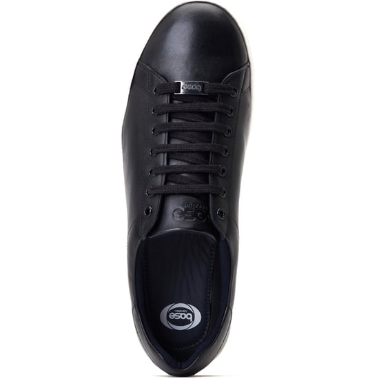 Base London Tucker Leer Heren Zwart Trainers - Image 4