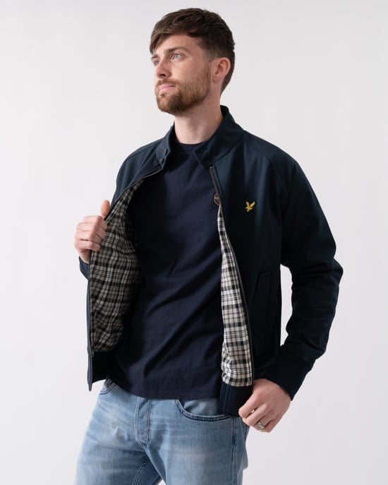 Lyle & Scott merkembleem donker marineblauw softshell jack - Image 3