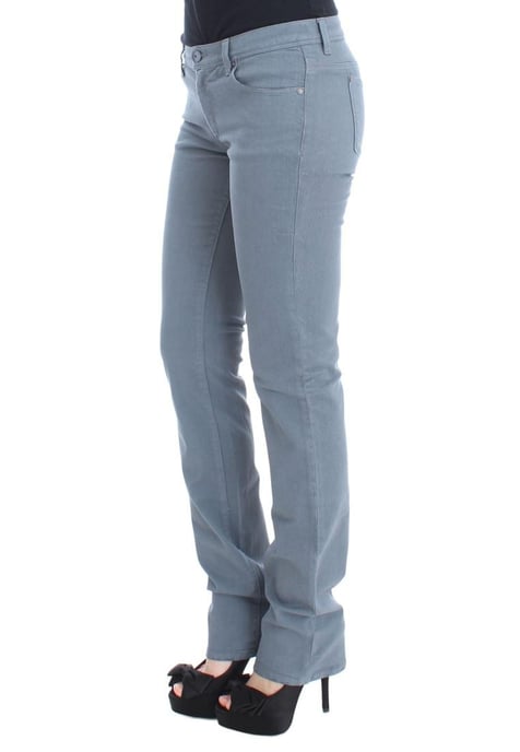 Ermanno Scervino Dames Blauwe Katoenmix Slim Fit Bootcut Jeans - Image 2