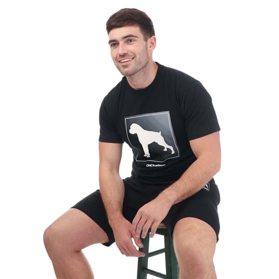 Heren One True Saxon Braice T-shirt in Zwart - Image 4