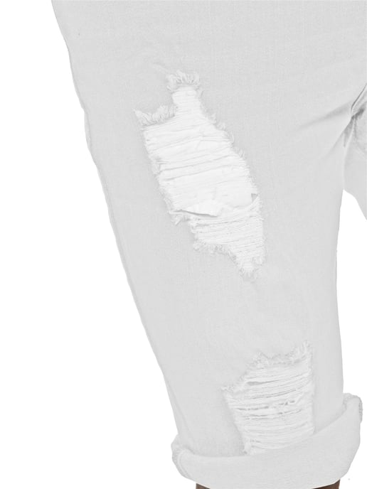 Heren Ripped Skinny Shorts - Image 4