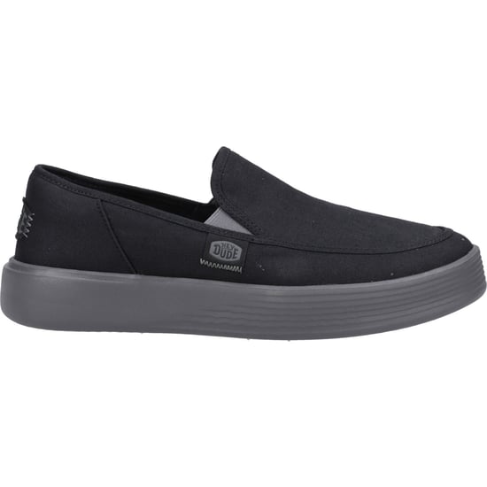 HEYDUDE Sunapee Canvas 100% Katoenen Heren Zwarte/Houtskool Instappers - Image 6