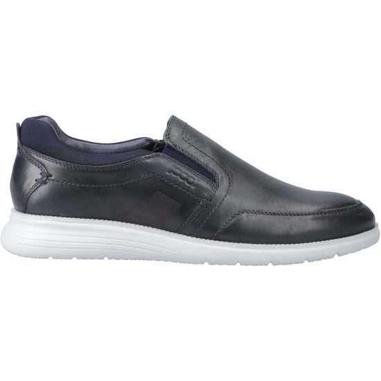 Pod Holden Leer/Textiel Heren Trainers Navy - Image 5