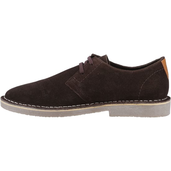 Hush Puppies Scout Suède Herenschoenen Chocolade Veterschoenen - Image 4