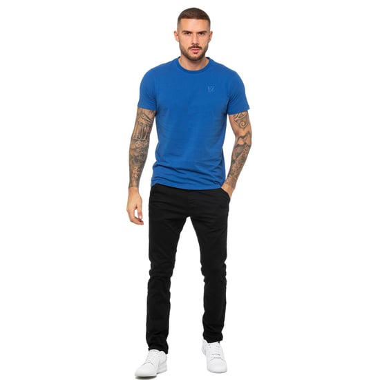 Enzo | Mens Crew Neck T-Shirt - Blue