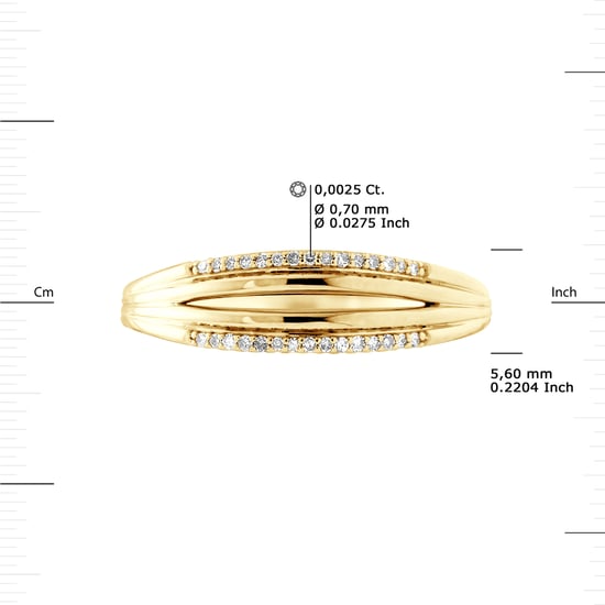 DIADEMA - Ring - Diamonds - Yellow Gold