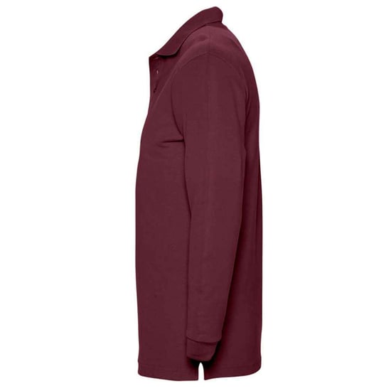 SOLS Volwassen uniseks Winter II poloshirt met lange mouwen (Bourgondië) - Image 3