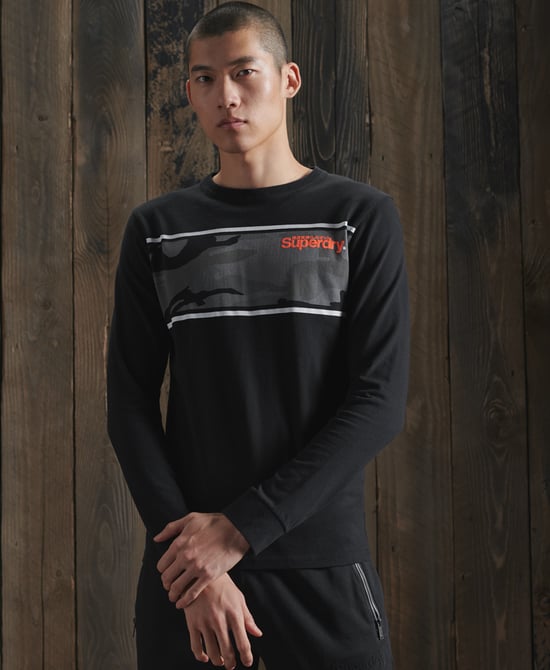 Superdry Core Logo Camo Stripe T-Shirt