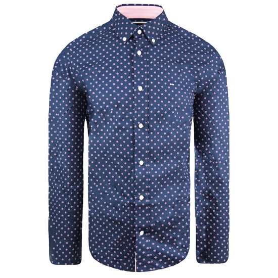 Eden Park Paris Oval Bloemen Heren Navy Shirt - Image 1