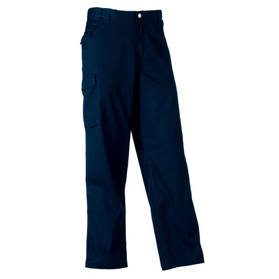 Russell Werkkleding Heren Polycotton Twill Broek / Broek (Regular) (Franse marine) - Image 2