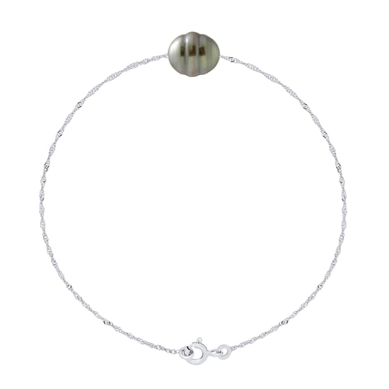 Bracelet Real Cultured Tahiti Pearl Circled 9-10 mm