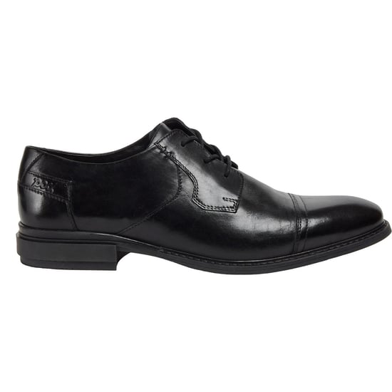Pod Savage Leer/Textiel Heren Zwart Veterschoenen - Image 4