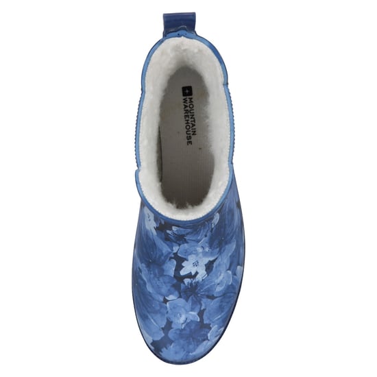 Mountain Warehouse Dames/dames Bloemige rubberen regenlaarzen (Donkerblauw) - Image 5