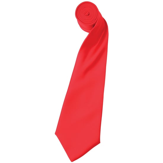 Premier Herensatineband (smal blad) (pakje van 2) (Aardbeienrood) - Image 1