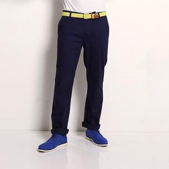 Asquith & Fox Heren Klassieke Casual Chinos/Trousels (Marine) - Image 2