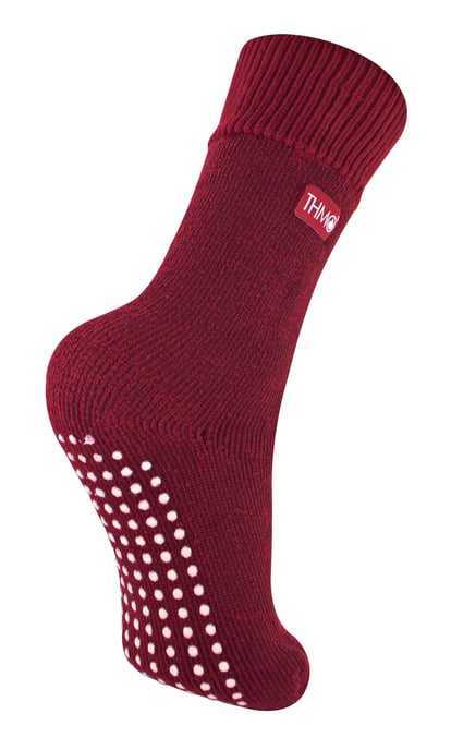 THMO - Indoor Slipper Sokken met Grijpers voor Kinderen - Fuchsia - Image 1