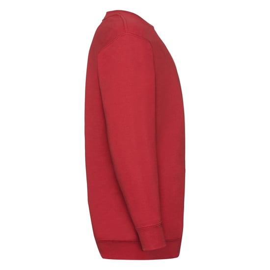 Fruit Of The Loom Childrens Unisex Set In Sleeve Sweatshirt (Red)