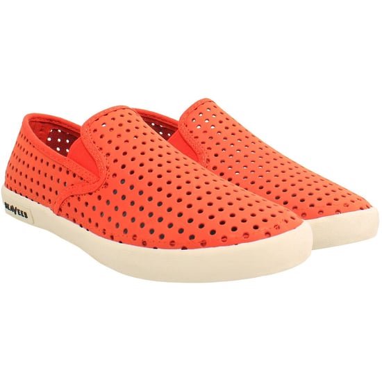 Seavees Baja Portal Dames Oranje Plimsolls - Image 2