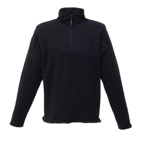 Regatta Mens Micro Zip Neck Fleece Top (170 GSM) (Black)