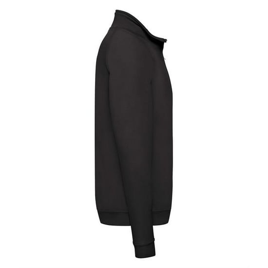 Fruit Of The Loom Heren Ritssluiting Neck Sweatshirt (Zwart) - Image 2