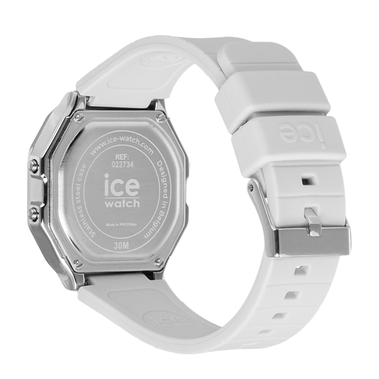 Ice Watch Ice Digit Retro - Metaal Zilver Spiegel - Witte Dameshorloge 022734 - Image 3