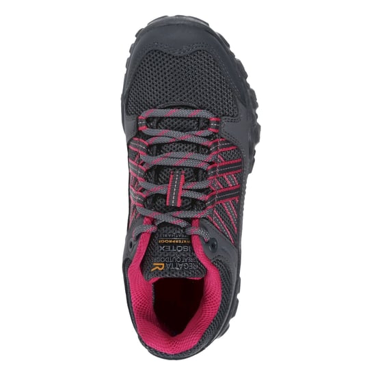 Regatta Edgepoint waterdichte wandelschoenen voor kinderen/Kinderen (Staal/Roze Fusie) - Image 5