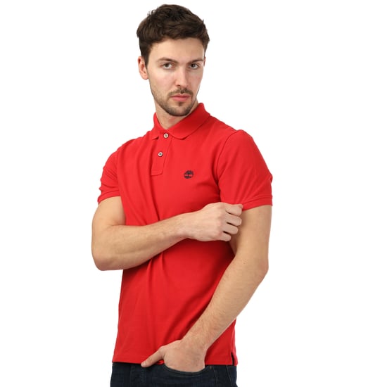 Men's Timberland Millers River Polo Shirt in Red