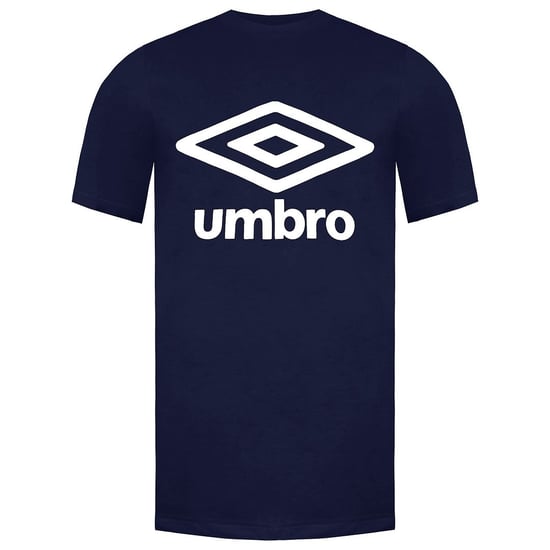 Umbro Short Sleeve Crew Neck Navy Blue Mens Large Logo T-Shirt 65352U Y70