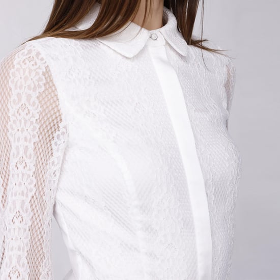 Lange mouwen Lace Tailor Shirt - Image 3