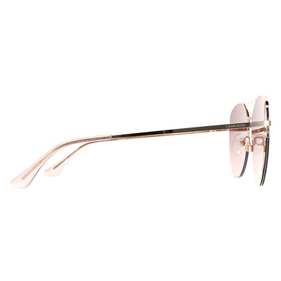 Calvin Klein Aviator Mens Rose Gold Brown CK20121S